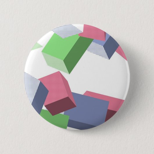 Geo Shapes Ronde Button 5,7 Cm (Voorkant)