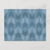 Geo-stap buiten | Blauw pijlpatroon Briefkaart (Voorkant)