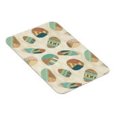 Geo-stap buiten | Blauwgroen patroon Magneet (Rechterzijde)