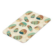 Geo-stap buiten | Blauwgroen patroon Magneet (Linkerzijde)