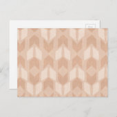 Geo-stap buiten | Coral Arrow Pattern Briefkaart (Voorkant / Achterkant)