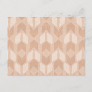 Geo-stap buiten   Coral Arrow Pattern Briefkaart