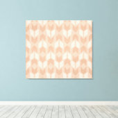 Geo-stap buiten | Coral Arrow Pattern Canvas Afdruk (Insitu (Houten vloer))