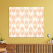 Geo-stap buiten | Coral Arrow Pattern Canvas Afdruk (Insitu (Woonkamer))