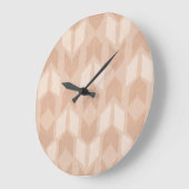 Geo-stap buiten | Coral Arrow Pattern Grote Klok (Hoek)
