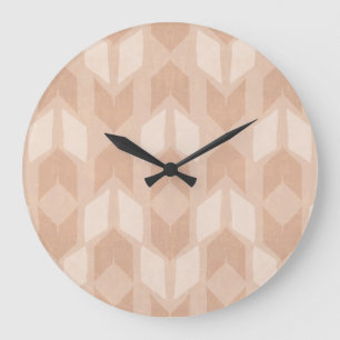 Geo-stap buiten   Coral Arrow Pattern Grote Klok