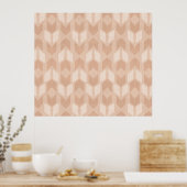 Geo-stap buiten | Coral Arrow Pattern Poster (Keuken)