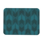 Geo-stap buiten | Donkere Blauwgroen patronen Magneet (Horizontaal)