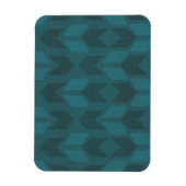 Geo-stap buiten | Donkere Blauwgroen patronen Magneet (Verticaal)