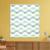 Geo-stap buiten | Geometrisch pasteipatroon Canvas Afdruk (Insitu (Woonkamer))