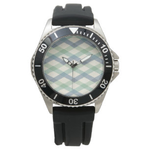 Geo-stap buiten   Geometrisch pasteipatroon Horloge