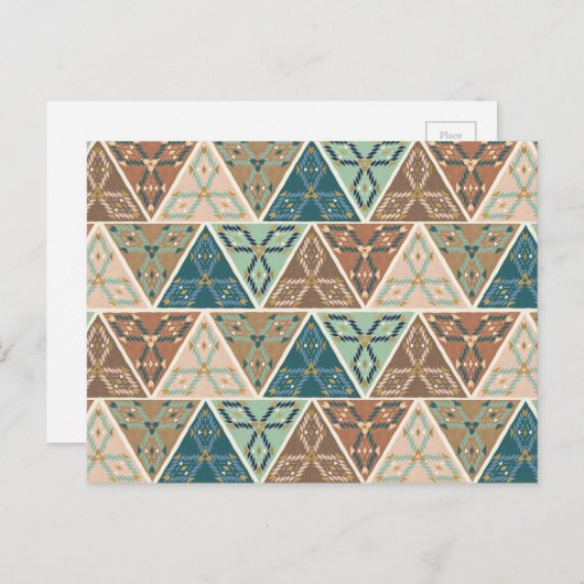 Geo-stap buiten | Geometrisch patroon Briefkaart (Voorkant / Achterkant)