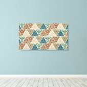 Geo-stap buiten | Geometrisch patroon Canvas Afdruk (Insitu (Houten vloer))