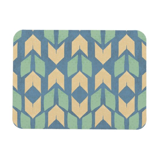 Geo-stap buiten | Geometrische pijlpatroon Magneet (Horizontaal)