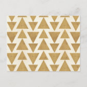 Geo-stap buiten | Gold Geometric Pattern Briefkaart (Voorkant)