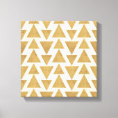 Geo-stap buiten | Gold Geometric Pattern Canvas Afdruk (Voorkant)