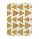 Geo-stap buiten | Gold Geometric Pattern Magneet (Verticaal)