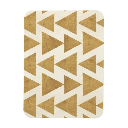 Geo-stap buiten | Gold Geometric Pattern Magneet (Verticaal)