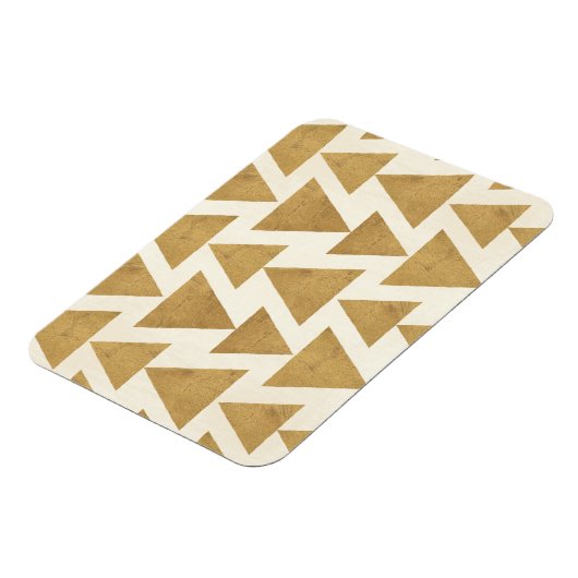 Geo-stap buiten | Gold Geometric Pattern Magneet (Linkerzijde)