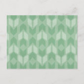 Geo-stap buiten | Groene pijlpatroon Briefkaart (Voorkant)