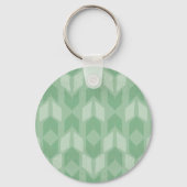 Geo-stap buiten | Groene pijlpatroon Sleutelhanger (Voorkant)