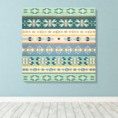 Geo-stap buiten | Indiaas Patroon Canvas Afdruk (Insitu (Houten vloer))