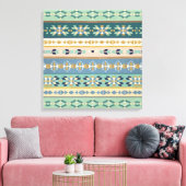 Geo-stap buiten | Indiaas Patroon Canvas Afdruk (Insitu (Woonkamer))