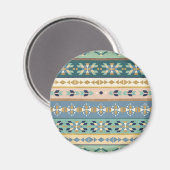 Geo-stap buiten | Indiaas Patroon Magneet (Voorkant / Achterkant)