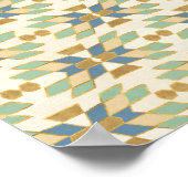 Geo-stap buiten | Tribalpatroon Poster (Hoek)