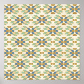 Geo-stap buiten | Tribalpatroon Poster (Voorkant)