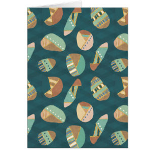 Geo-stap buitenshuis   Blauw patroon