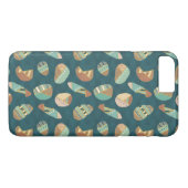Geo-stap buitenshuis | Blauw patroon Case-Mate iPhone Case (Achterkant (Horizontaal))