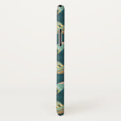 Geo-stap buitenshuis | Blauw patroon Case-Mate iPhone Case (Achterkant / rechts)