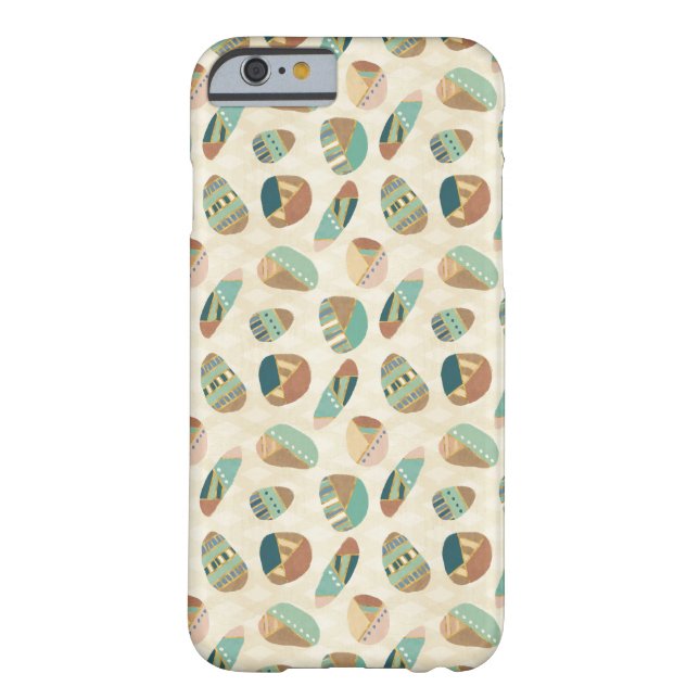 Geo-stap buitenshuis  | Blauwgroen patroon Case-Mate iPhone Case (Achterkant)