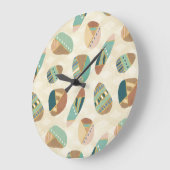 Geo-stap buitenshuis | Blauwgroen patroon Grote Klok (Hoek)