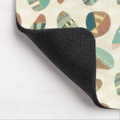 Geo-stap buitenshuis  | Blauwgroen patroon Muismat (Hoek)