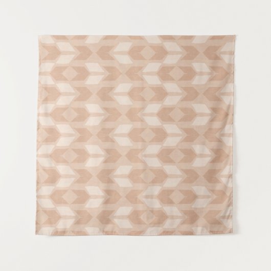 Geo-stap buitenshuis | Coral Arrow Pattern Wandkleed (Voorkant)