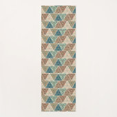 Geo-stap buitenshuis | Geometrisch patroon Yogamat (Voorkant)