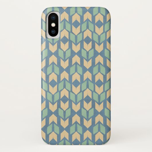 Geo-stap buitenshuis | Geometrische pijlpatroon Case-Mate iPhone Case (Achterkant)