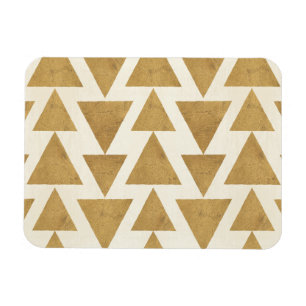 Geo-stap buitenshuis   Gold Geometric Pattern Magneet