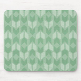 Geo-stap buitenshuis   Groene pijlpatroon Muismat