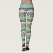 Geo-stap buitenshuis | Indiaas Patroon Leggings (Achterkant)
