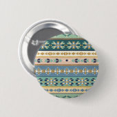 Geo-stap buitenshuis | Indiaas Patroon Ronde Button 5,7 Cm (Voorkant /achterkant)