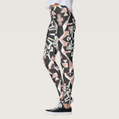 Geo-stijl: geometrische Leggings met volledige afd (Links)