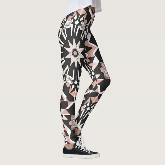 Geo-stijl: geometrische Leggings met volledige afd (Rechts)