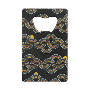 Geo Stripe: Trendy  design Creditkaart Flessenopener