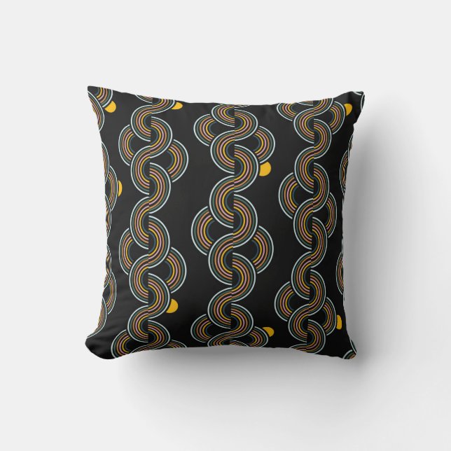 Geo Stripe: Trendy  design Kussen (Voorkant)