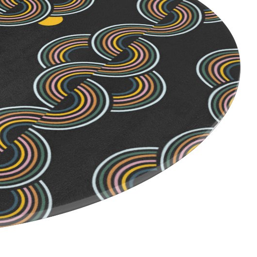 Geo Stripe: Trendy  design Snijplank (Hoek)