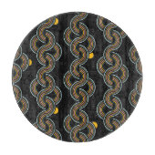 Geo Stripe: Trendy  design Snijplank (Voorkant)