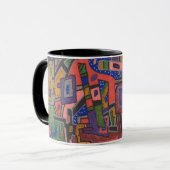 Geo Tech, Abstracte Art Mok (Voorkant links)
